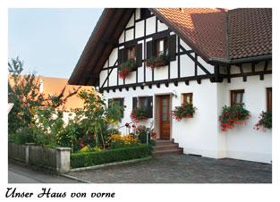 Unser Haus von vorne